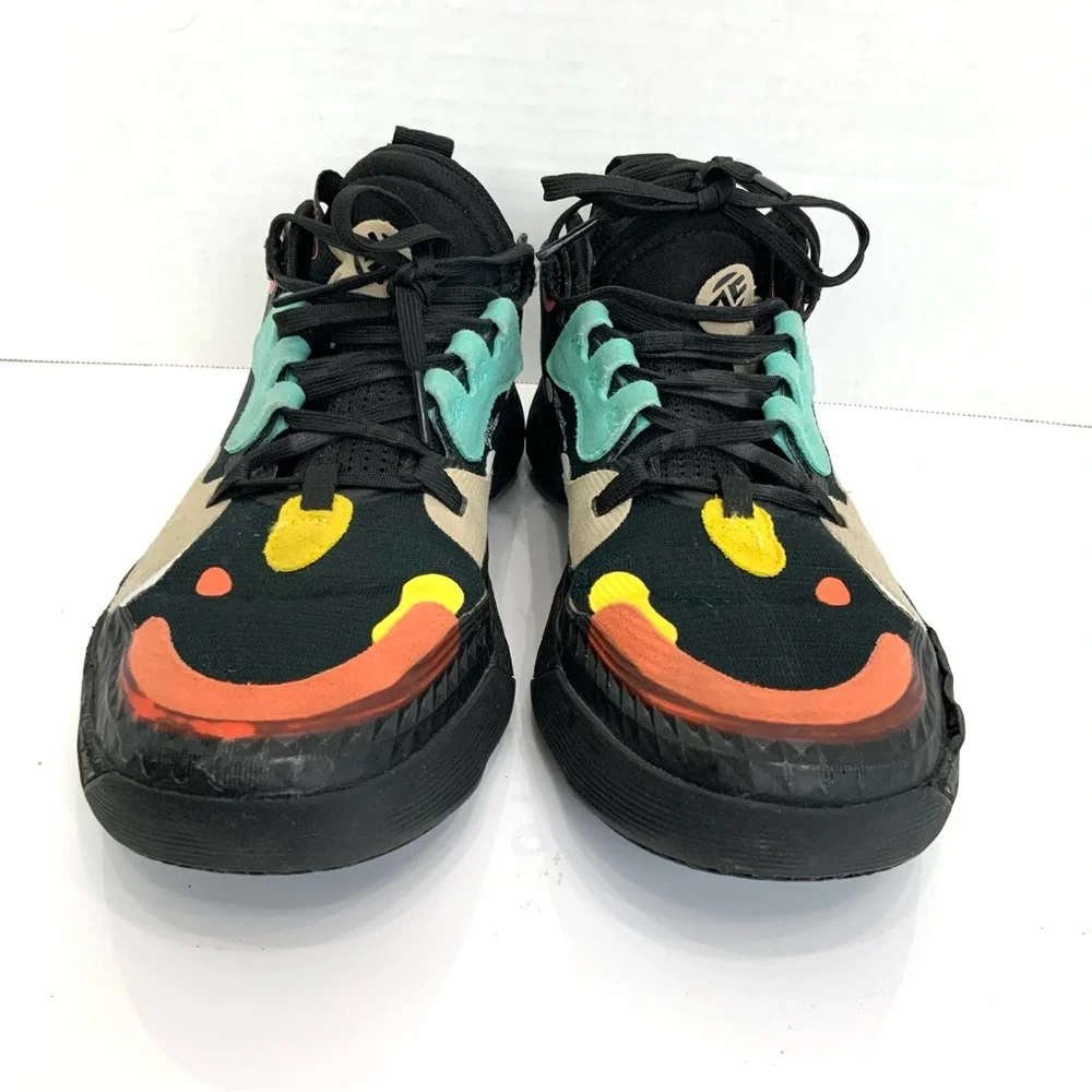 adidas Black Multicolor Athletic Shoes